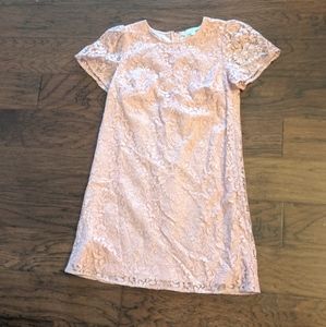 LOFT Blush Pink Lace Dress